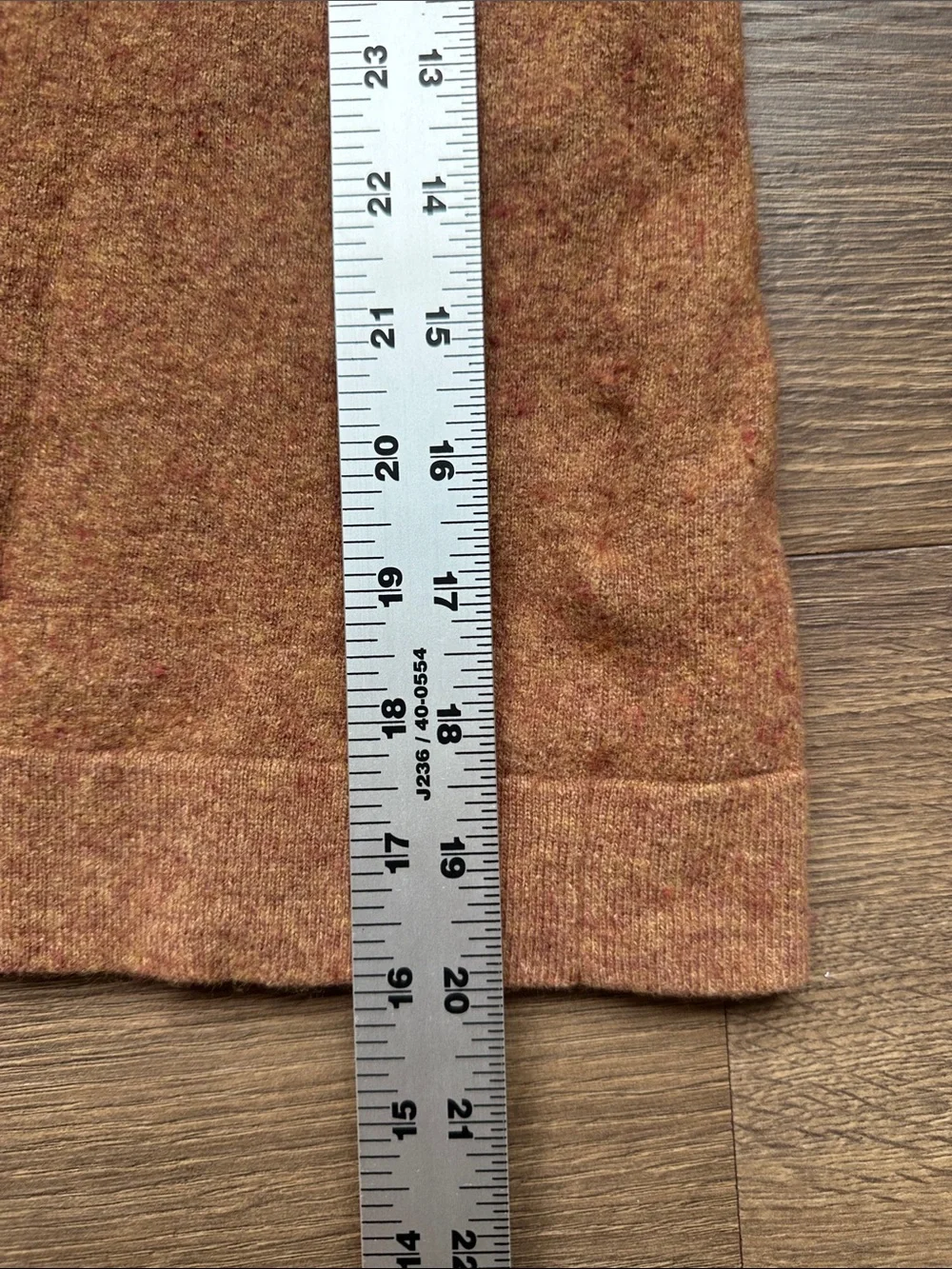 J.Crew Teddie Merino Wool Blend Sweater Small Rust Brown Camel Crewneck Pullover